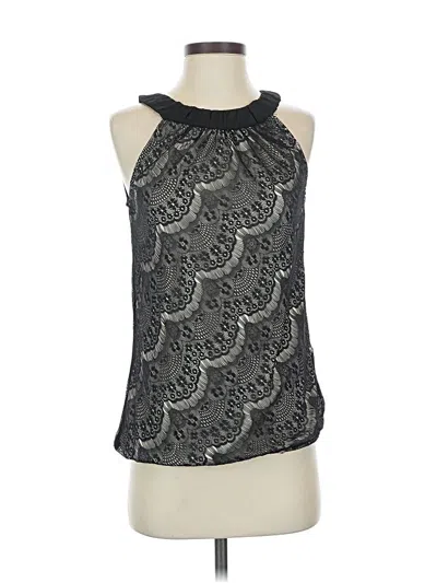 Pre-owned Wrapper Sleeveless Blouse In Black
