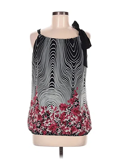 Pre-owned Wrapper Sleeveless Blouse In Black
