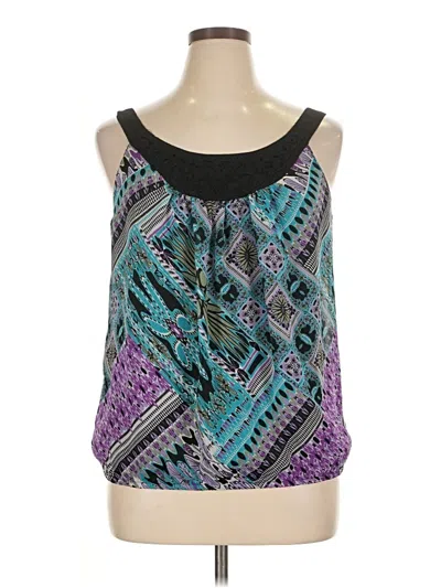 Pre-owned Wrapper Sleeveless Blouse In Purple