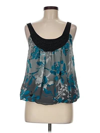 Pre-owned Wrapper Sleeveless Blouse In Teal