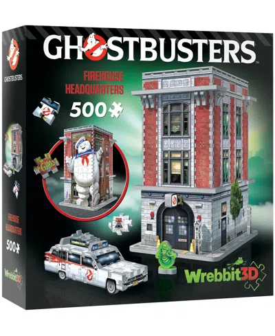 Wrebbit Ghostbusters Firehouse Headquarters 3d Puzzle, 500 Pieces In Multi