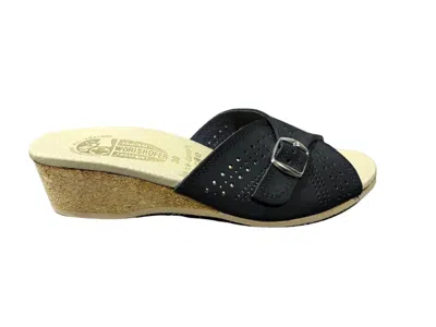 Wörishofer Women's 251 Sandals In Black Nubuck In Multi