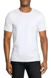 Wrk W.r.k Asher White Slub Stretch Cotton & Modal T-shirt