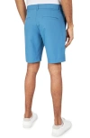 Wrk W.r.k Bailey Flat Front Stretch Chino Shorts In Blue