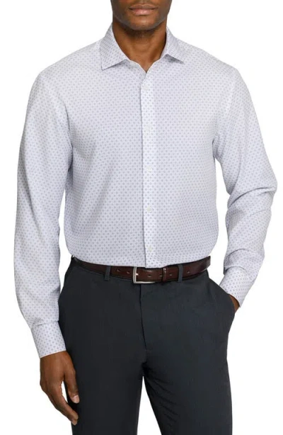 Wrk W.r.k Double Diamond Slim Fit Performance Dress Shirt In Animal Print