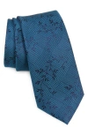 Wrk Glen Plaid Silk Tie In Teal