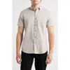 Wrk W.r.k Hudson Reworked Slim Fit Short Sleeve Button-down Shirt