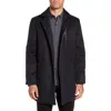 Wrk W.r.k Kilo Slim Fit Wool Blend Coat In Blue
