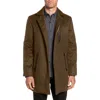 Wrk W.r.k Kilo Slim Fit Wool Blend Coat In Green