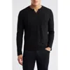 Wrk W.r.k Lucerine White Waffle Cotton & Modal Henley
