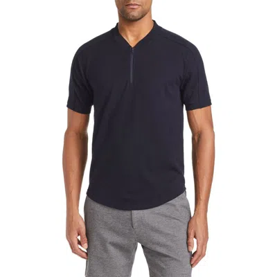 Wrk W.r.k Mason Slim Fit Textured Zip T-shirt