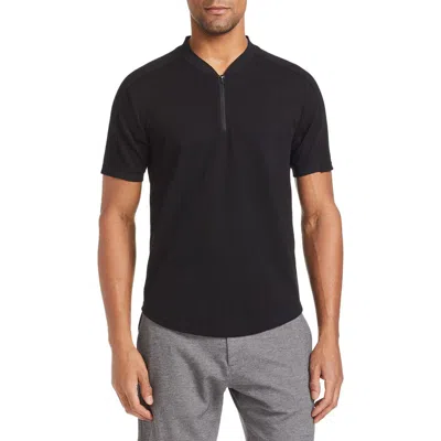 Wrk W.r.k Mason Slim Fit Textured Zip T-shirt