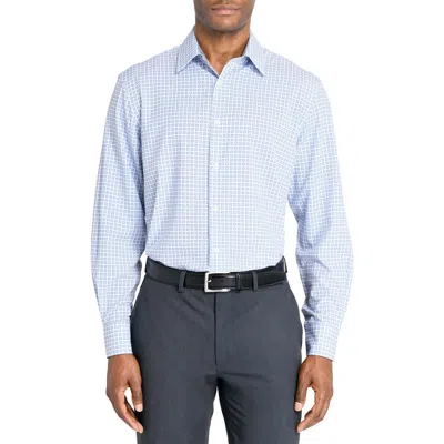 Wrk W.r.k Regular Fit Square Print Performance Dress Shirt