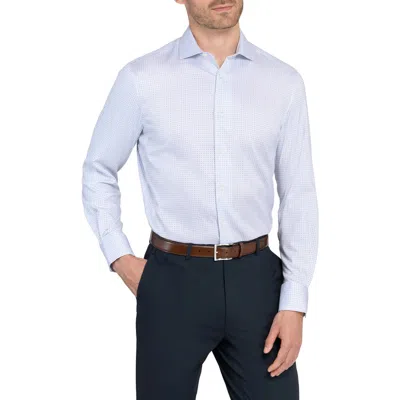 Wrk W.r.k Reworked Slim Fit Cotton Dress Shirt In Blue