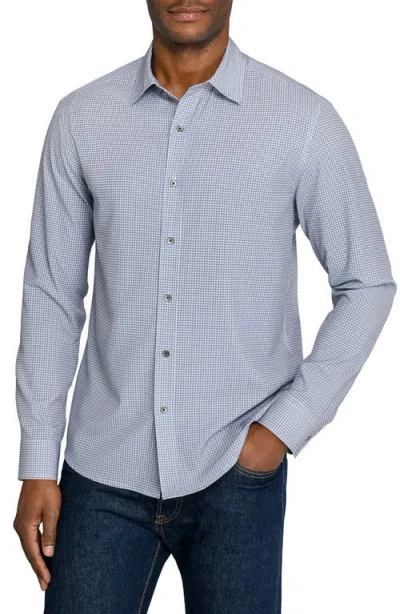 Wrk W.r.k Slim Fit Circle Geo Performance Button-up Shirt In Multi