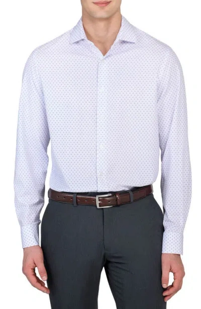 Wrk W.r.k Slim Fit Double Diamond Print Performance Dress Shirt In Multi