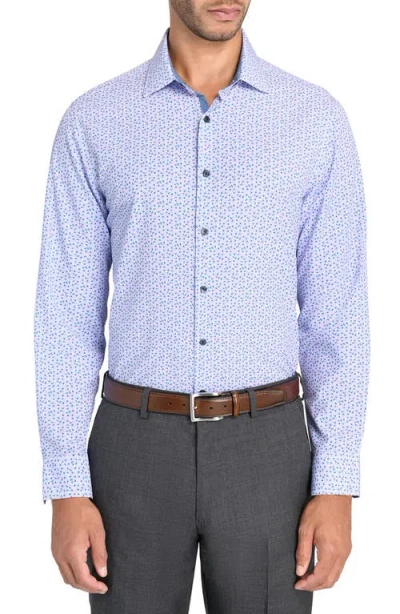 Wrk W.r.k Slim Fit Micro Floral Performance Dress Shirt
