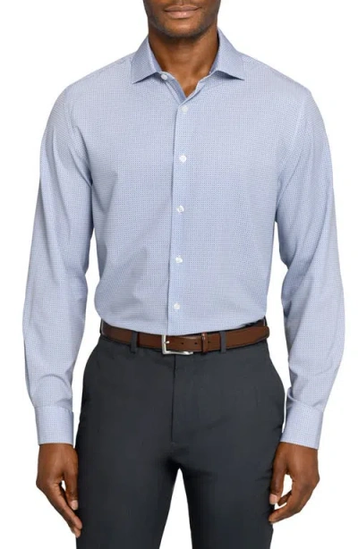 WRK W.R.K SLIM FIT OCTAGON GEO PERFORMANCE DRESS SHIRT