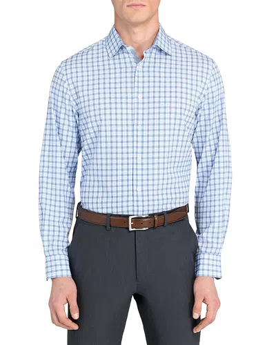 Wrk Slim Fit Plaid Performance Dress Shirt In Gray