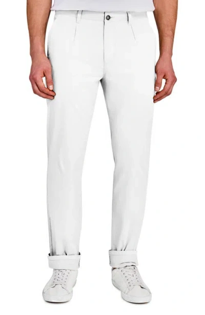 Wrk W.r.k Slim Fit Twill Chino Pants In White