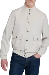 Wrk W.r.k Solid Performance Bomber Jacket In Neutral
