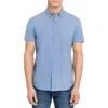 Wrk W.r.k Solid Reworked Slim Fit Short Sleeve Button-down Shirt