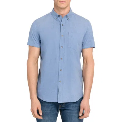 Wrk W.r.k Solid Reworked Slim Fit Short Sleeve Button-down Shirt