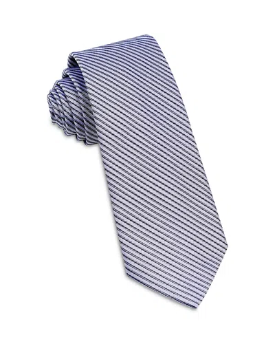 Wrk Stripe Silk Tie In Gray