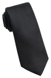Wrk W.r.k Textured Silk Tie In Black