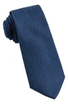 Wrk W.r.k Textured Silk Tie In Blue