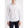 Wrk W.r.k Trim Fit Abstract Square Performance Button-up Shirt In Multi