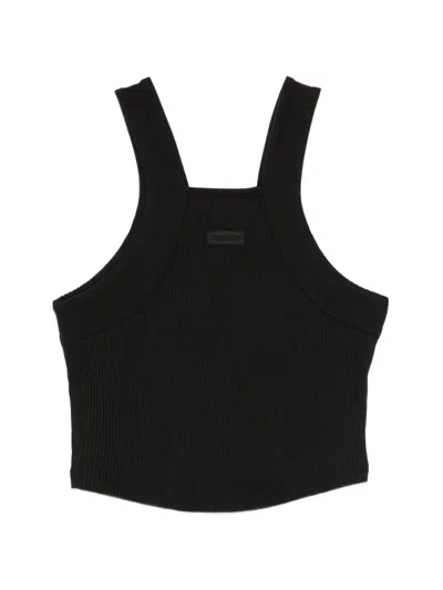 Wrstbhvr Anitra Ribbed Tank Top In Black