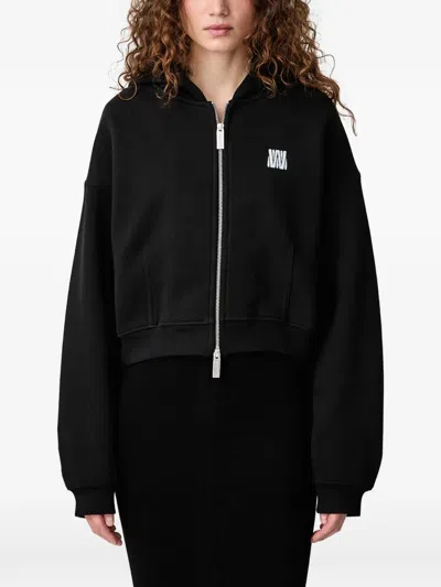 Wrstbhvr Eria V3 Zip-up Cropped Hoodie In Black