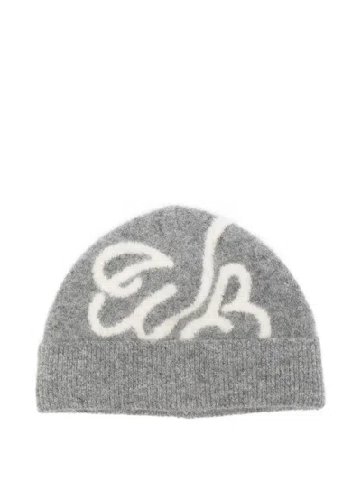 Wrstbhvr Fionn Logo-embroidered Beanie Hat In Gray
