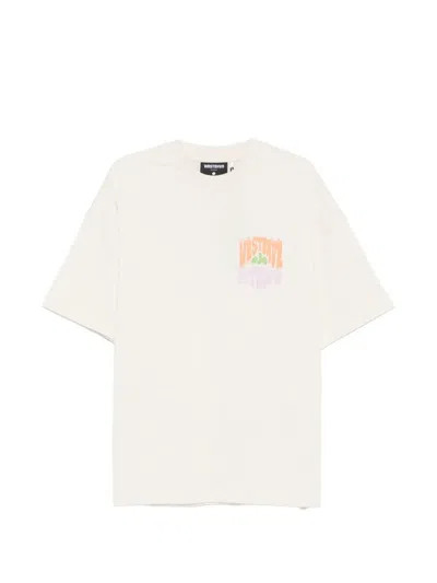 Wrstbhvr Flynn Graphic-print Cotton T-shirt In White