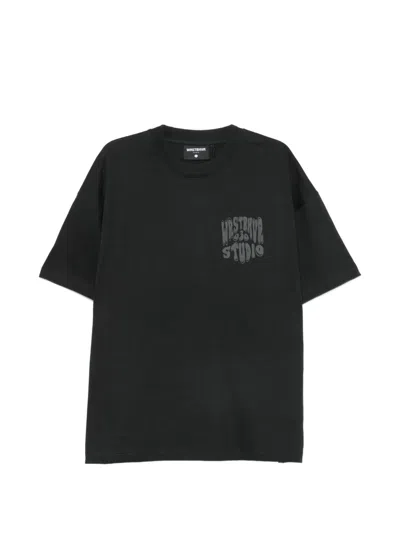 Wrstbhvr Flynn V2 Logo-print T-shirt In Black