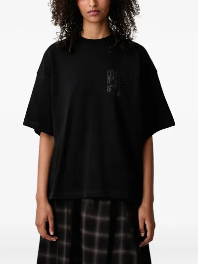 Wrstbhvr Flynn V2 Logo-print T-shirt In Black