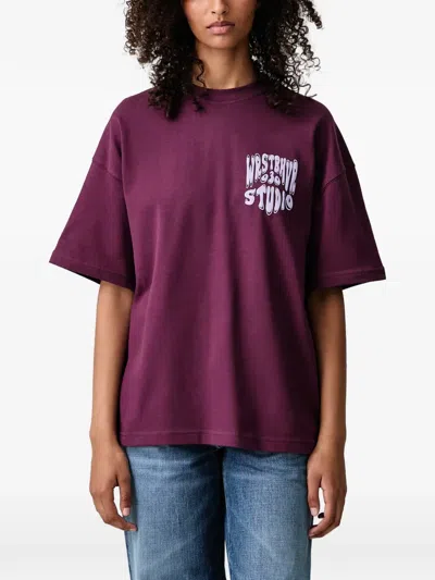 Wrstbhvr Flynn V2 Logo-print T-shirt In Purple