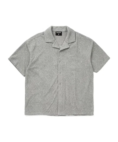Wrstbhvr Fred Geometric-patterned Camp-collar Shirt In Gray
