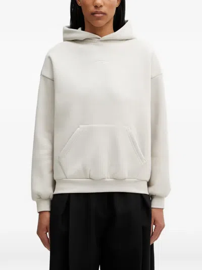 Wrstbhvr Garm V5 Logo-embroidered Hoodie In Gray