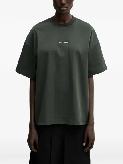 Wrstbhvr Garm V5 Logo-embroidered T-shirt In Green