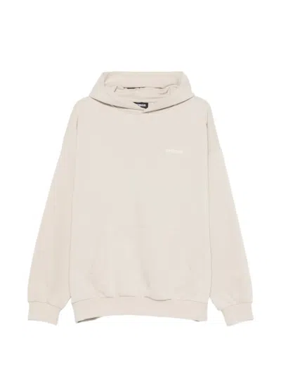Wrstbhvr Hako V2 Logo-print Pouch-pocket Hoodie In Neutral