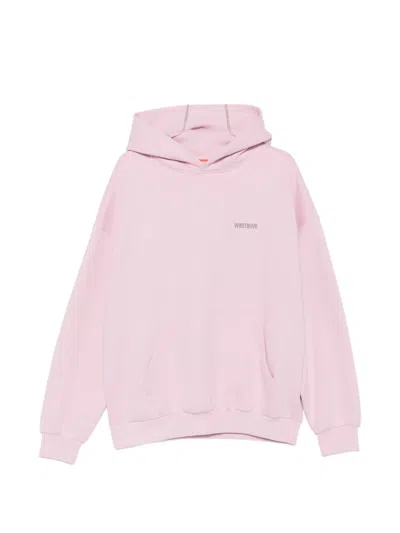 Wrstbhvr Logo-print Hoodie In Pink