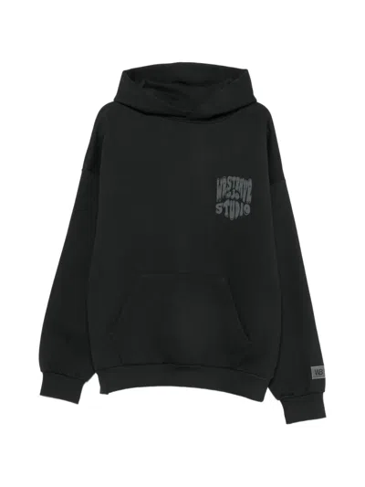 Wrstbhvr Logo-print Pouch-pocket Hoodie In Black
