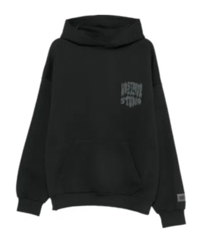 Wrstbhvr Logo-print Pouch-pocket Hoodie In Black