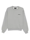 Wrstbhvr Neni Logo-embroidered Crew-neck Sweatshirt In Gray