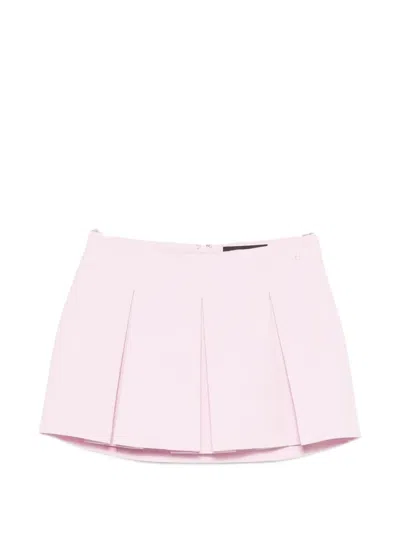 Wrstbhvr Pleated Mini Skirt In Pink