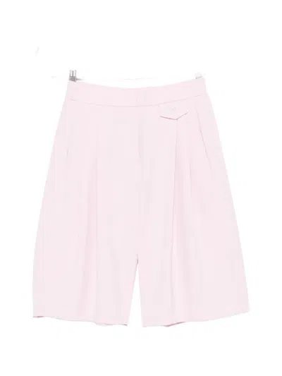 Wrstbhvr Pleated Tailored Shorts In Pink
