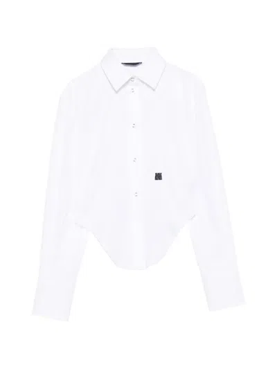 Wrstbhvr Quinn Logo-embroidered Shirt In White