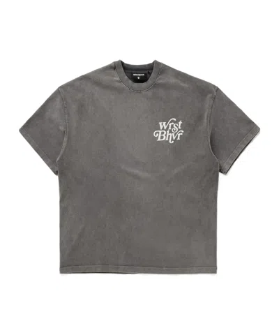 Wrstbhvr Reen V2 Logo-print T-shirt In Retro Gray
